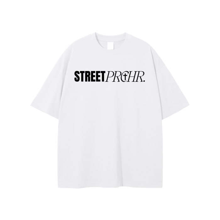 "StreetPRCHR" Unisex WhiteT-Shirt