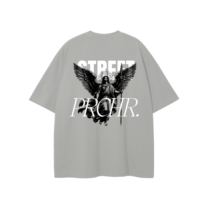 "StreetPRCHR" Unisex Gray T-Shirt