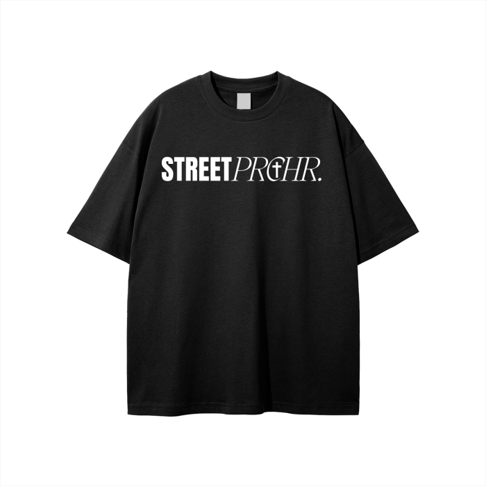 "StreetPRCHR" Unisex Black T-Shirt